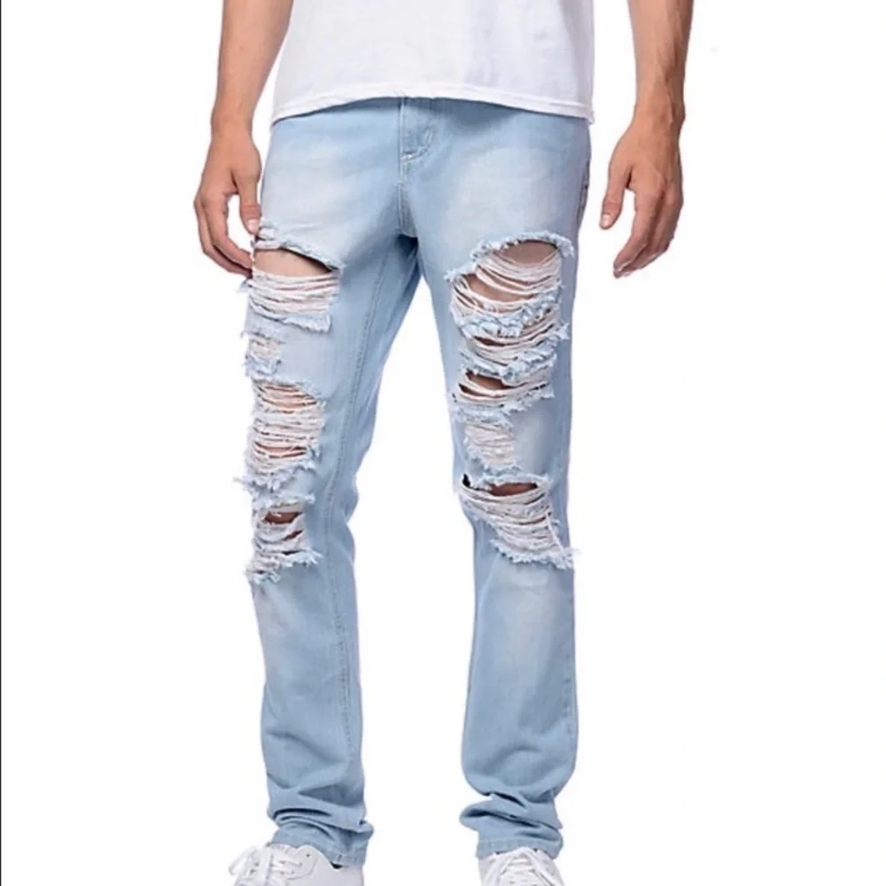 RUSTIC DIME St. Vernon Shred Taper Denim Jeans